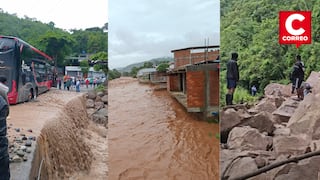 Selva Central: lluvias provocan derrumbes, ríos desbordados y graves daños en varias ciudades