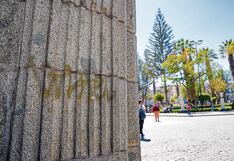 Sin control en Plaza de Armas de Arequipa por pintas