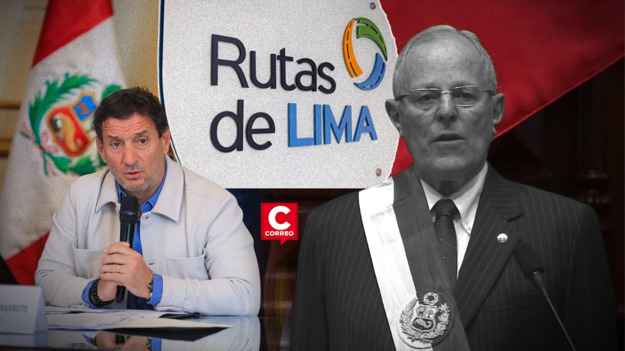 Renzo Reggiardo revela transferencia de US$ 3.5 millones vinculada a PPK por Rutas de Lima. Composición: Diario Correo.