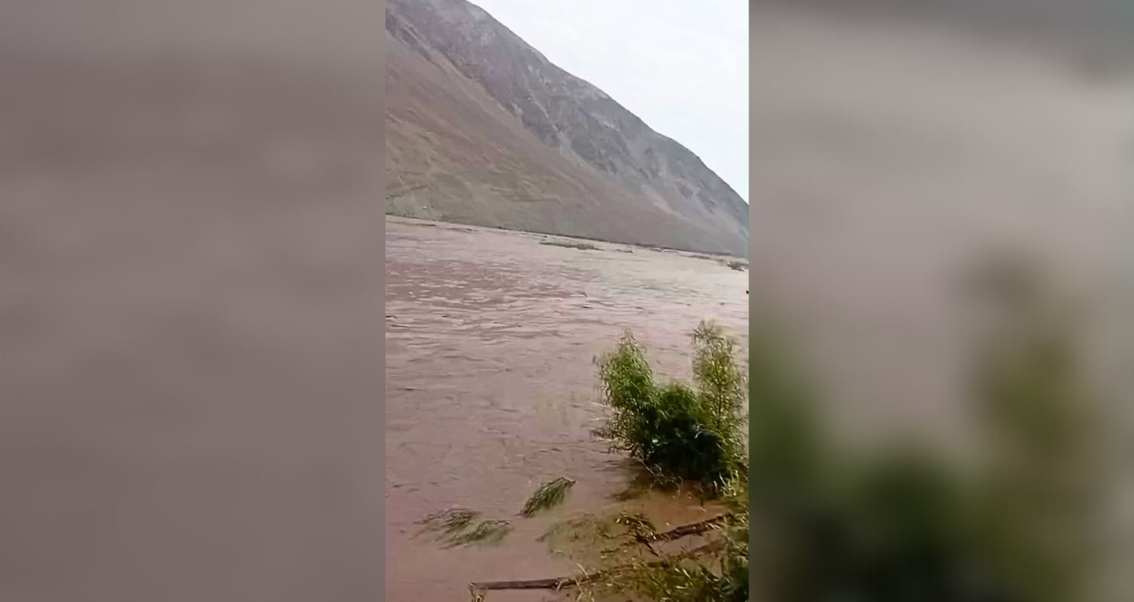 Río Ocoña (Camaná) alcanza alerta naranja por incremento de caudal. Foto: Captura de pantalla.
