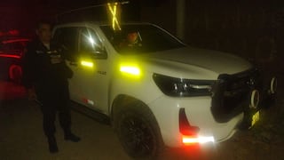 Policía recupera camioneta reportada como robada en Trujillo