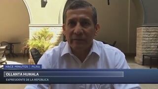 Ollanta Humala reitera a Vizcarra que cierre el Congreso si no se aprueba adelanto de elecciones (VIDEO)