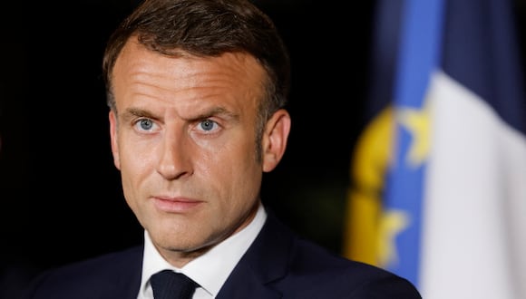 Macron calificó los resultados como “no favorables para los partidos que defienden Europa”.  (Foto de Ludovic MARIN/AFP)