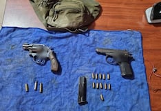 Arequipa: Motociclistas huyen de control policial y abandonan armas de fuego en Urasqui
