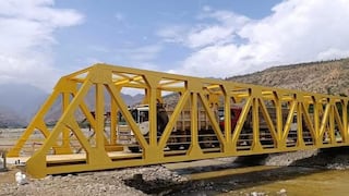 Habilitan nuevo puente Chuquillanqui y garantizan conectividad de tres provincias del ande de La Libertad