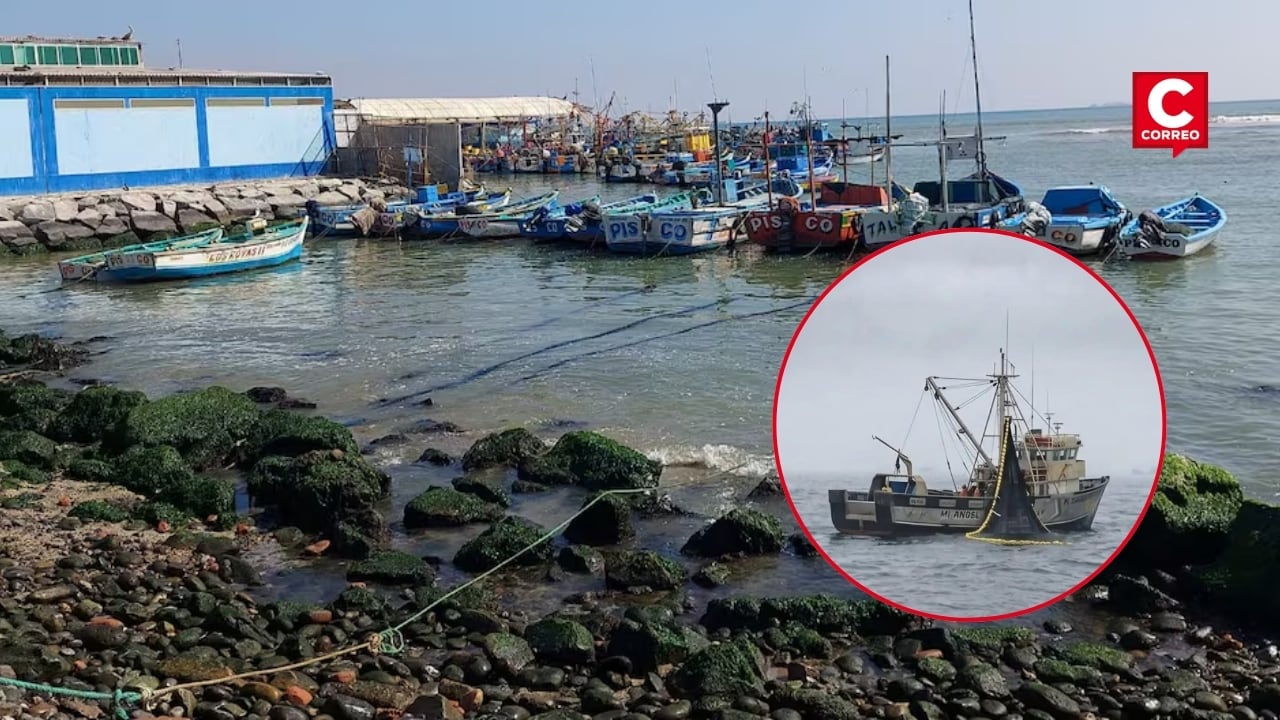 Ica: cuatro pescadores desaparecidos tras naufragio de su bote en Pisco. Composición: Diario Correo.