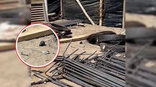 La Libertad: Dejan granada de guerra en obra de una construcción de un puente (VIDEO)