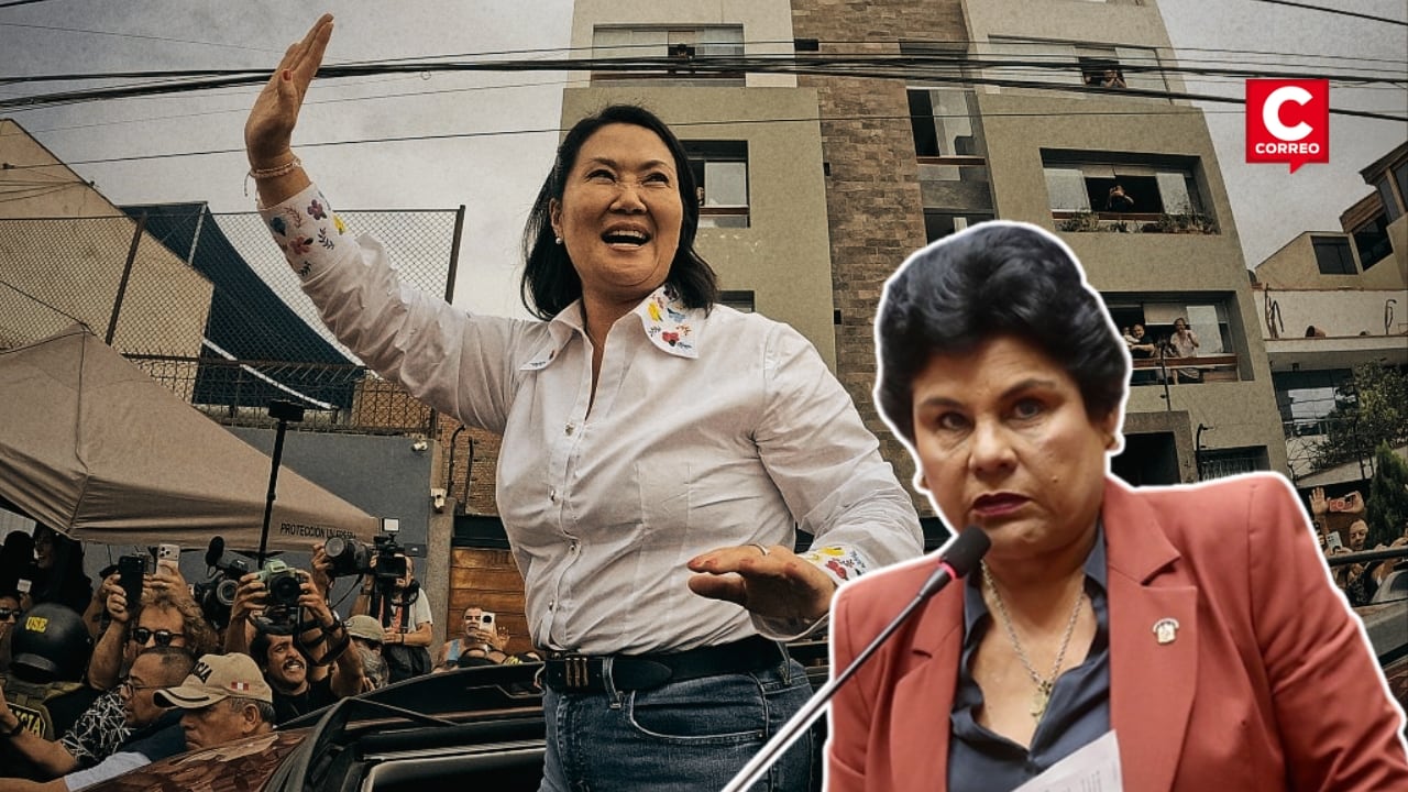 Norma Yarrow asegura que Renovación Popular fiscalizará al gobierno de Keiko Fujimori sin excepciones. Composición: Diario Correo.