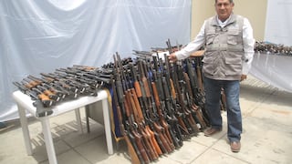 Huancayo: incautan 424 armas sin licencia y que estaban en manos de la delincuencia