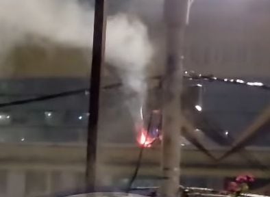 Llovizna ocasionó cortocircuito en la avenida Pinto, avenida La Cultura y asociación Vista Alegre. (Foto: Difusión)