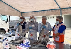 Comedores populares de Pisco reciben pescado para fortalecer alimentación de familias
