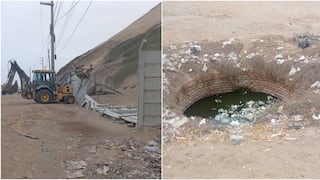 Chincha: erradican construcciones y pozos informales en la zona de Jahuay