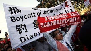 Miles de ciudadanos chinos manifiestan su rechazo a Japón
