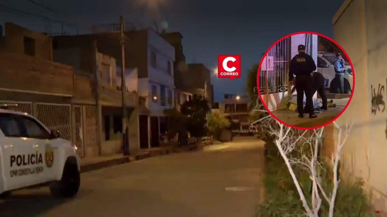 SMP: hallan cadáver de hombre en una vereda y vecinos reportan que fue arrojado desde un vehículo. Composición: Diario Correo.