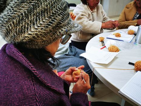 Personas con discapacidad y sus cuidadores participan en taller de amigurumis en Cusco