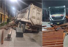 Ica: conductor de volquete en presunto estado de ebriedad destruye boulevard recién inaugurado