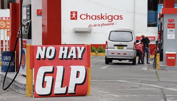 Escasez de GLP en grifos de Arequipa. (Foto: GEC)