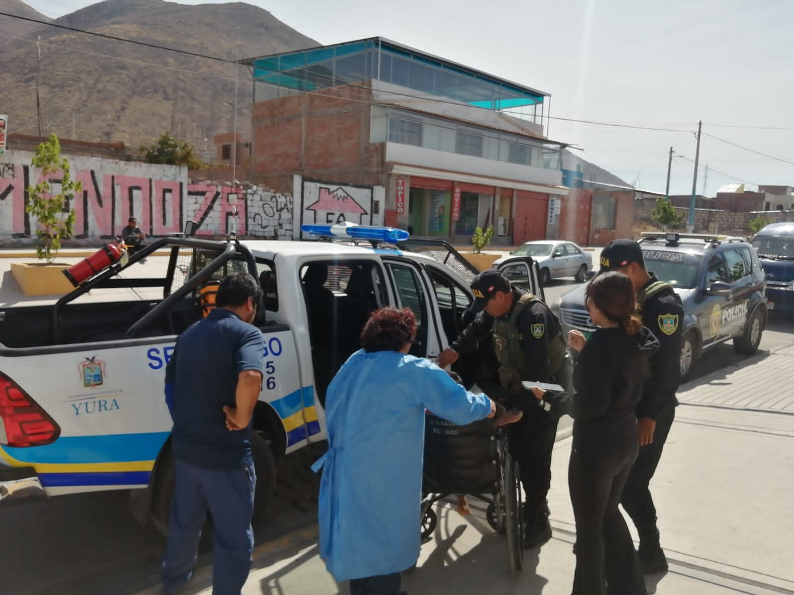 Niño recibió los primeros auxilios (Foto: Difusión)