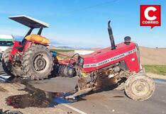 Puno: Tractor agrícola termina partido en dos tras colisionar con minivan