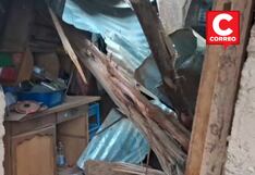 Tarma: Derrumbe de casas por lluvias deja una herida