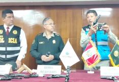 Junín: PNP incauta 15 armas de fuego de empresa de seguridad