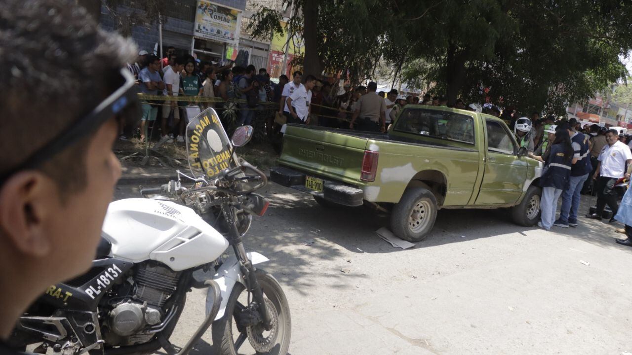 Los hermanos se movilizaban en esta camioneta.