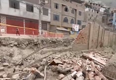 Ate: Más de 150 escolares en peligro tras derrumbe de muro en colegio de Santa Clara
