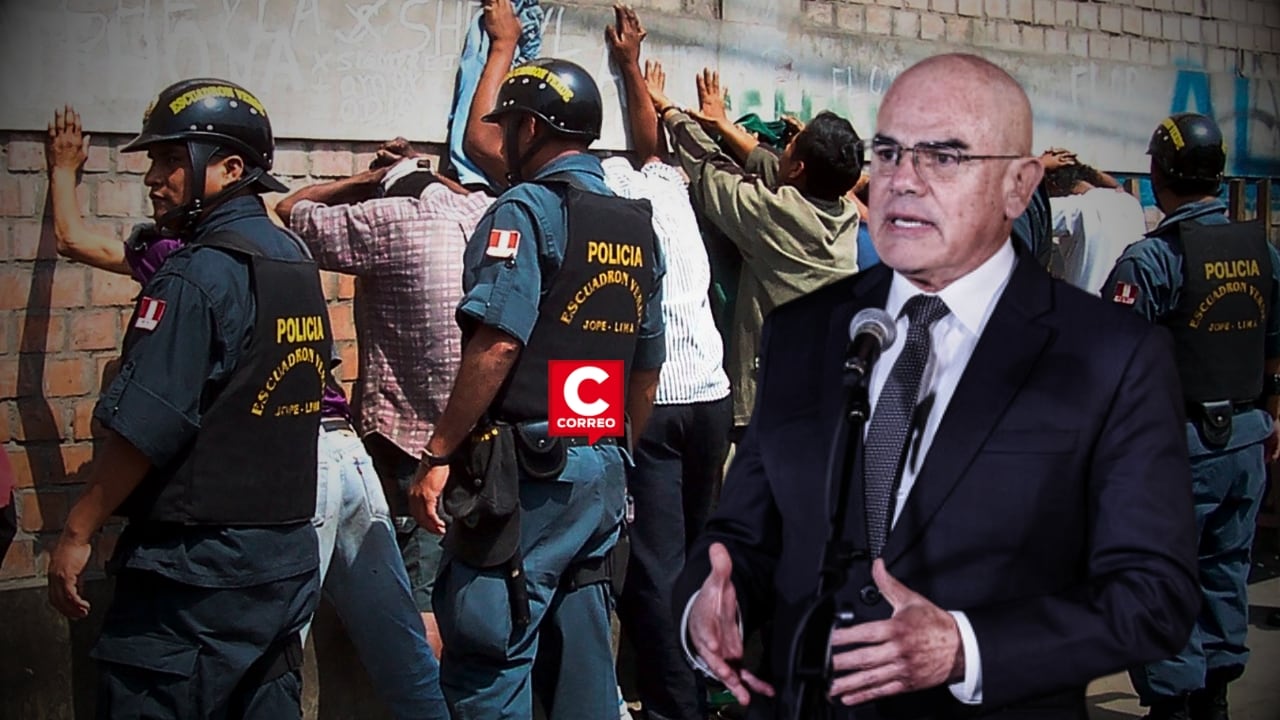 Premier Ernesto Álvarez admite que resultados contra la criminalidad se verán recién en los próximos meses. Composición: Diario Correo.