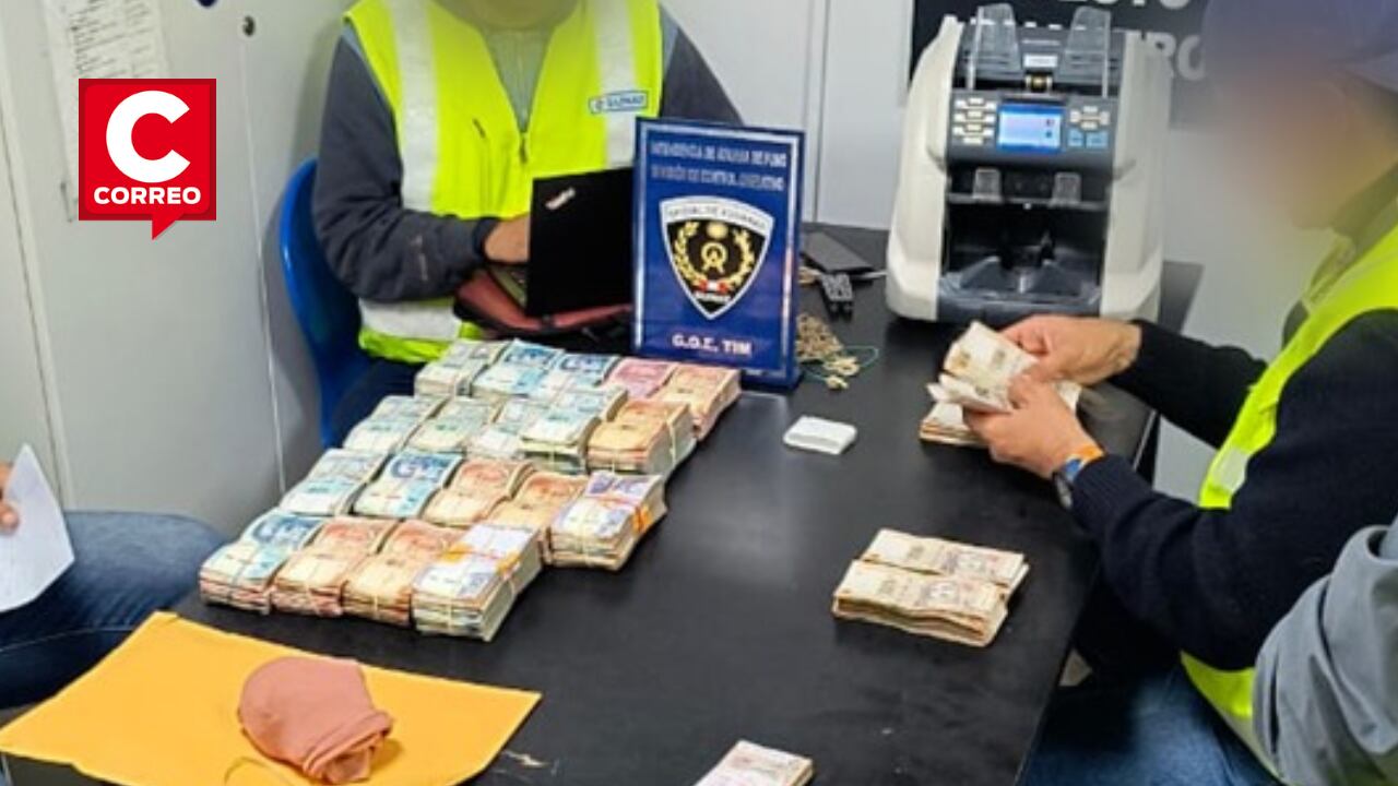 Puno: Mujer fue detenida con 490 mil soles que llevaba escondida en medias (Foto: Correo Puno)