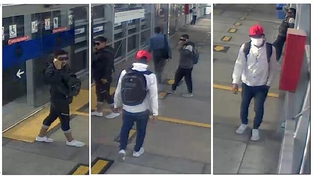 Identifican a delincuentes que asaltaron a pasajeros del Metropolitano en estación "Escuela Militar" (VIDEOS)