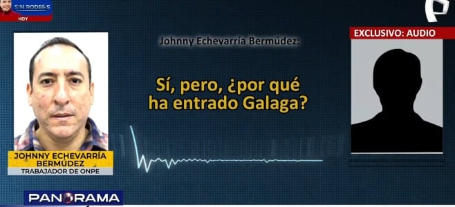 Audios de trabajador de la ONPE