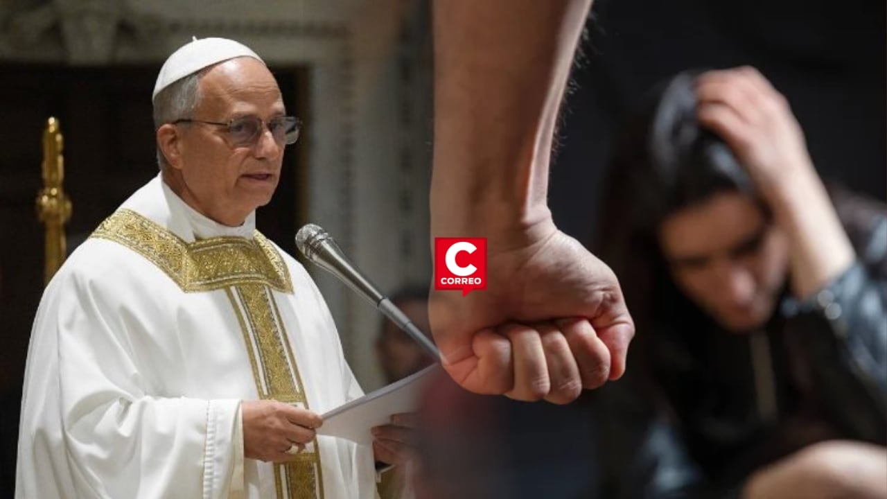 Papa León XIV pide frenar violencia contra las mujeres: “Sufren diversas formas de violencia”. Composición: Diario Correo.