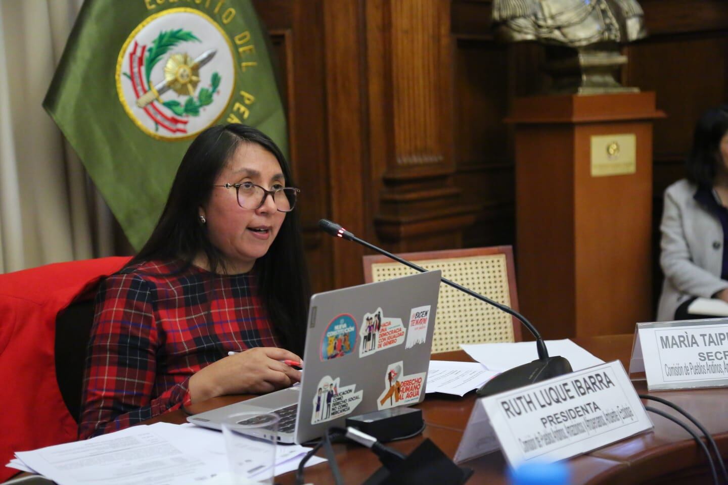 Congresista Ruth Luque negó estar involucrada en actos ilícitos. (Foto: Congreso)