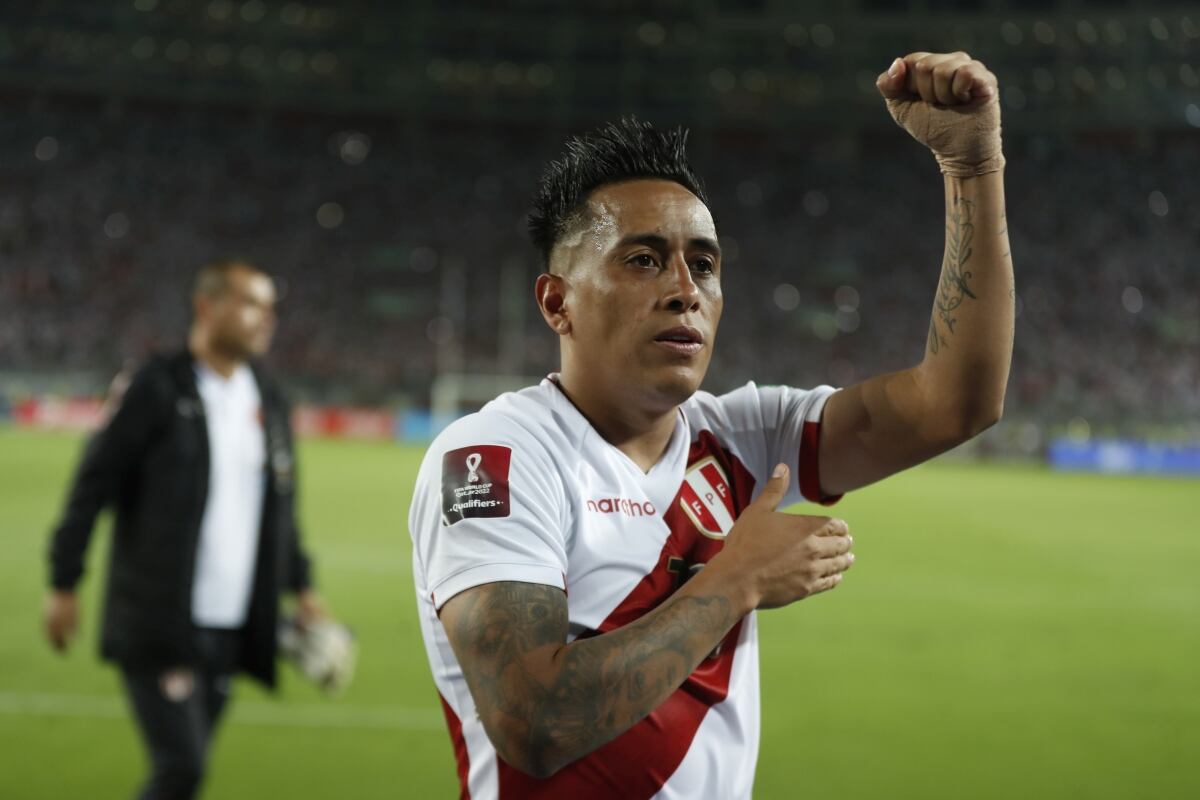Lima - Perœ, 29 de Marzo del 2022:
Eliminatorias / Fecha 18: Partido valido por la fecha 18 de las eliminatorias a Qatar 2022 entre las selecciones de Peru y Paraguay.
Estadio: Estadio Nacional de Lima
Foto: Giancarlo çvila / @photo.gec