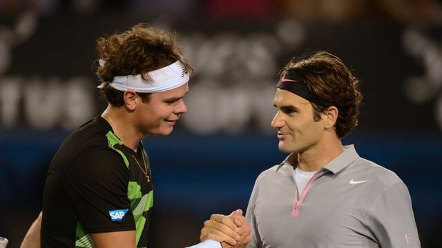 Roger Federer y Milos Raonic jugarán mañana la final del torneo de tenis de Brisbane