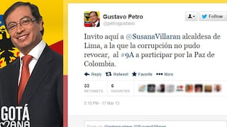 Alcalde de Bogotá invita a Susana Villarán a participar por la paz en Colombia
