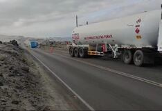 Tránsito restringido en la carretera Panamericana Sur por choque múltiple