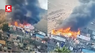 Emergencia en Independencia: Incendio afectó a varias viviendas