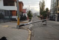 Arequipa: Detienen a jefe de Diviac Tacna por sospecha de conducir ebrio y chocar con poste (VIDEO)