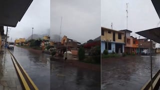 Se registraron lluvias en el distrito de Huancano y aumentó el caudal del río Pisco
