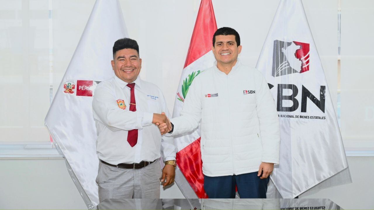 Alcalde Juan Carranza gestiona ante la Superintendencia Nacional de Bienes Estatales.