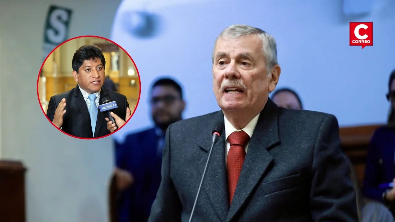Rospigliosi respalda acción de inconstitucionalidad contra ley del Fuero Penal Militar Policial. Composición: Diario Correo.