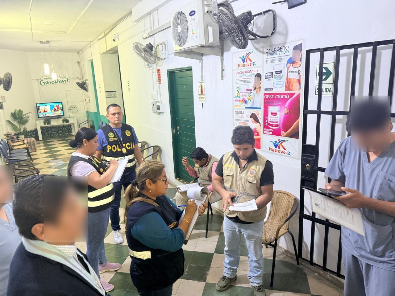Fiscalía interviene centros de salud.