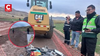 Puno: Niño muere y su madre resultó herida tras colisión de motocicleta y maquinaria pesada