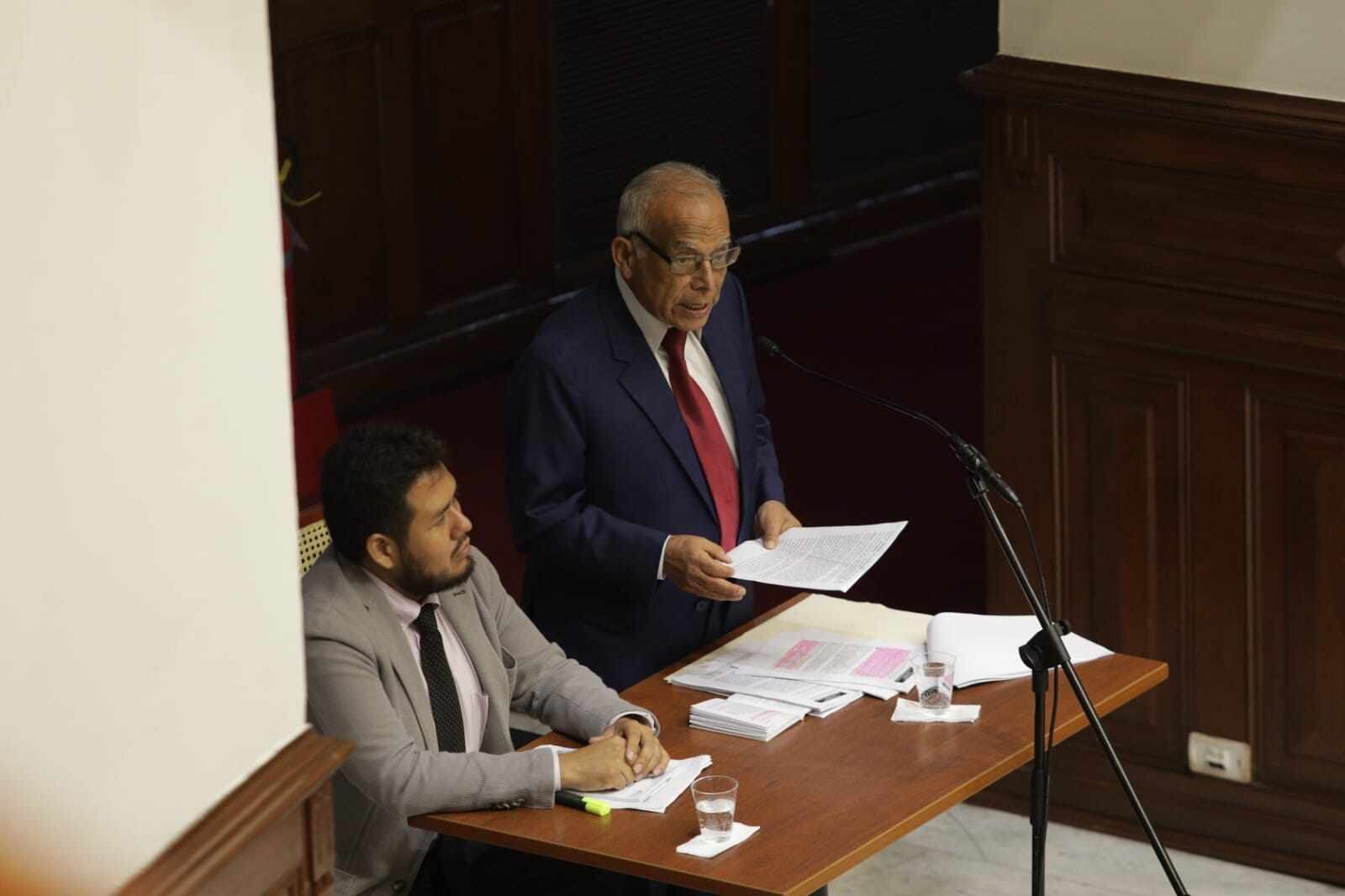 El expremier Aníbal Torres ejerció su defensa (Foto: Anthony Niño de Guzmán @photo.gec)