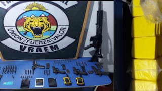 Atrapan a seis hombres dentro de casa con 84 kilos de cocaína y armas de guerra en Cusco