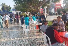 Cientos se beneficiaron con campaña de salud integral de EsSalud en la Plaza de Armas de Pisco