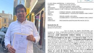 Ex alcalde de Ica, Javier Cornejo, niega ser reo contumaz y aclara su ausencia en proceso judicial