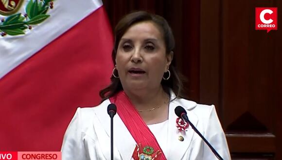 Dina Boluarte acepta crisis en el país en su mensaje a la Nación. Foto: Composición Correo