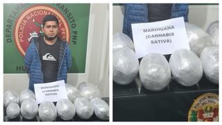 Cae cuando transportaba más de 15 kilos de marihuana camuflada en un costal con ropa en Huamachuco